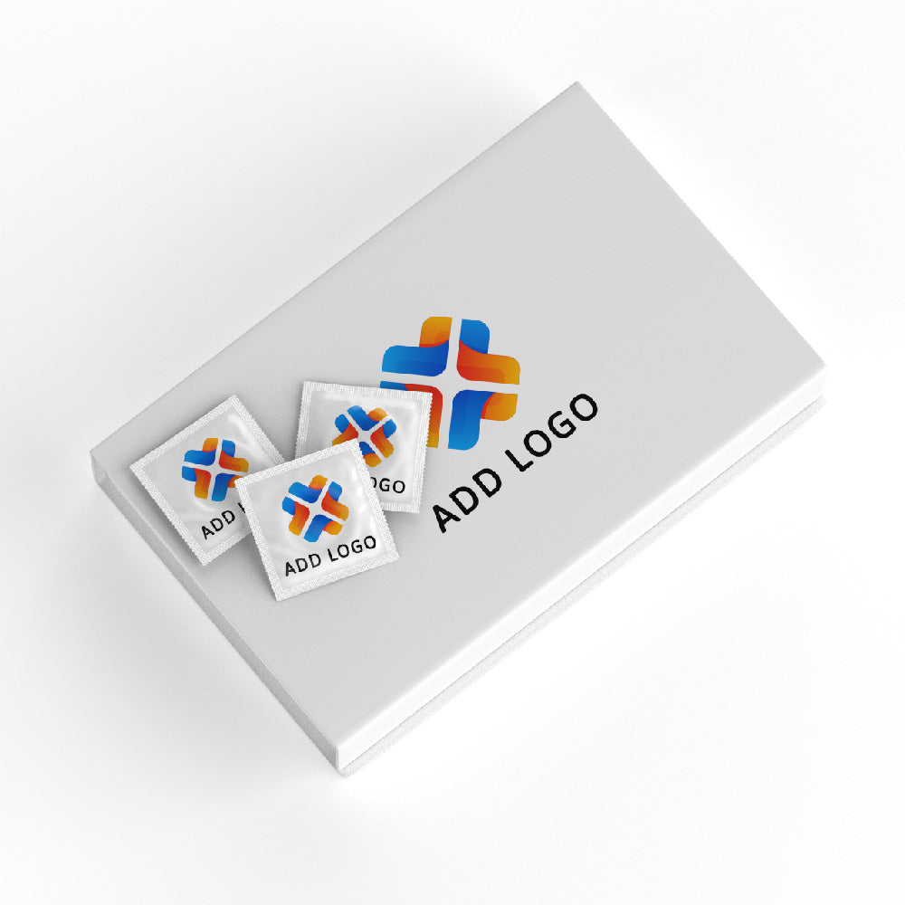 50pcs Personalised Promotional Condoms | Logo Printed Box Main image