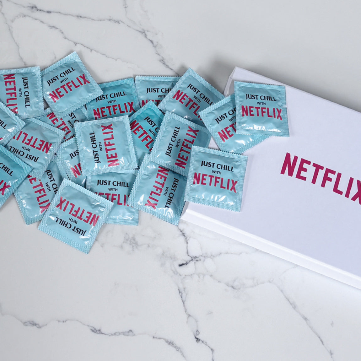 50pcs Personalised Promotional Condoms | Logo Printed Box